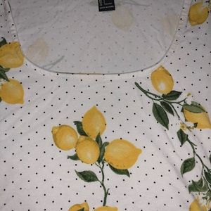 Lemon print bodysuit